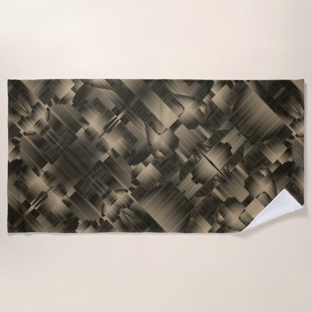 Colden Halls Art Deco Strandtuch (Vorderseite)