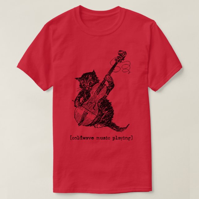 Coldwave Music Playing T-Shirt (Design vorne)