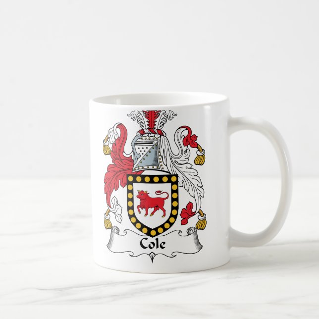 Cole-Familienwappen Kaffeetasse (Rechts)