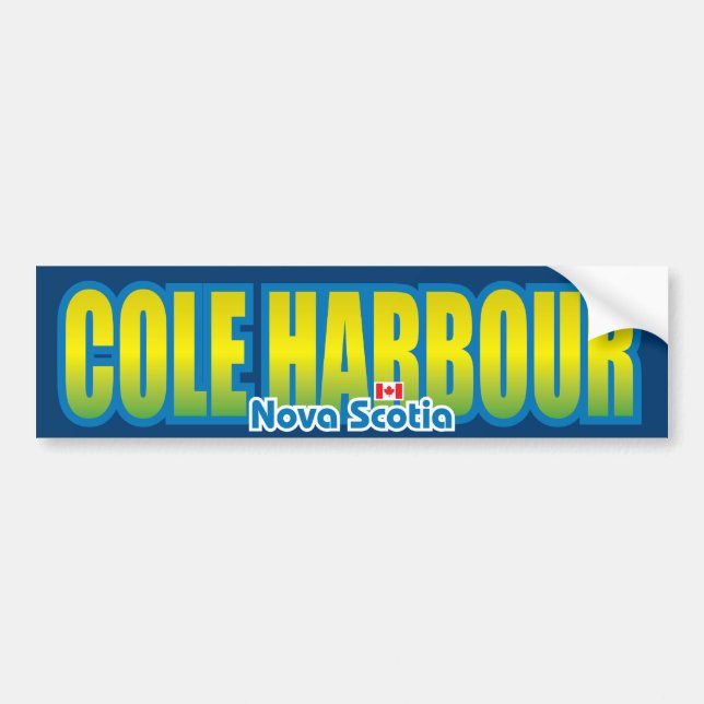 Cole-Hafen-Stoßdämpfer Autoaufkleber (Vorne)