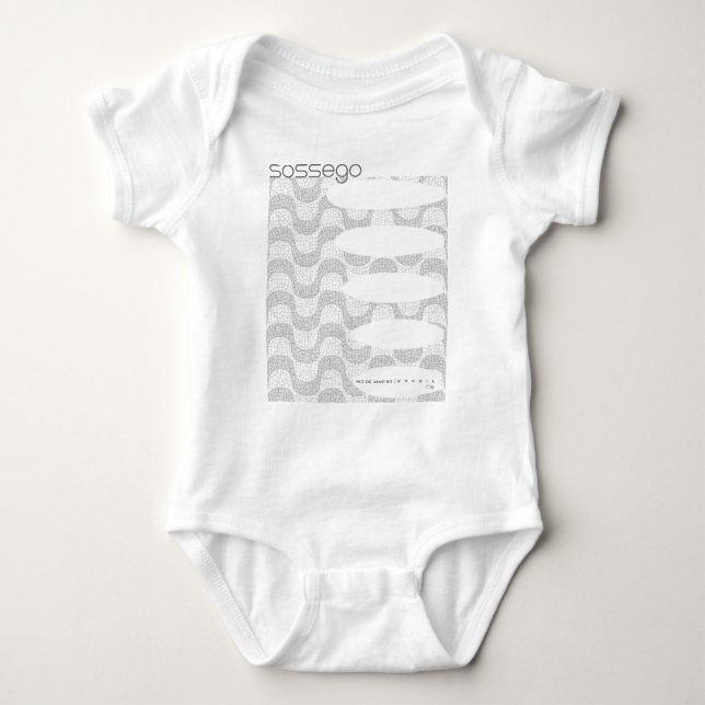 Coleção Palavras - Sossego Baby Strampler (Vorderseite)