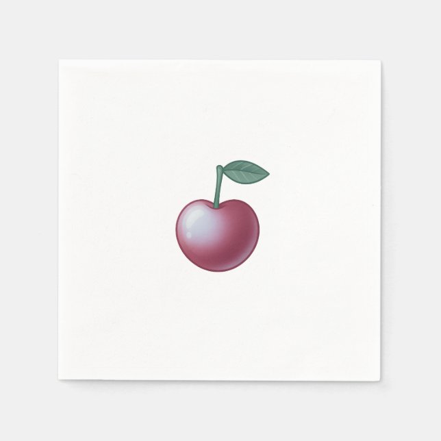 🍒 Colección: Sweet Cherry Classic – Timeless Eleg Serviette (Vorderseite)
