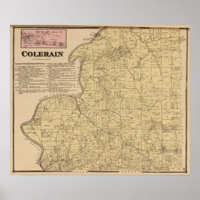 Colerain, Ohio Poster (Vorne)