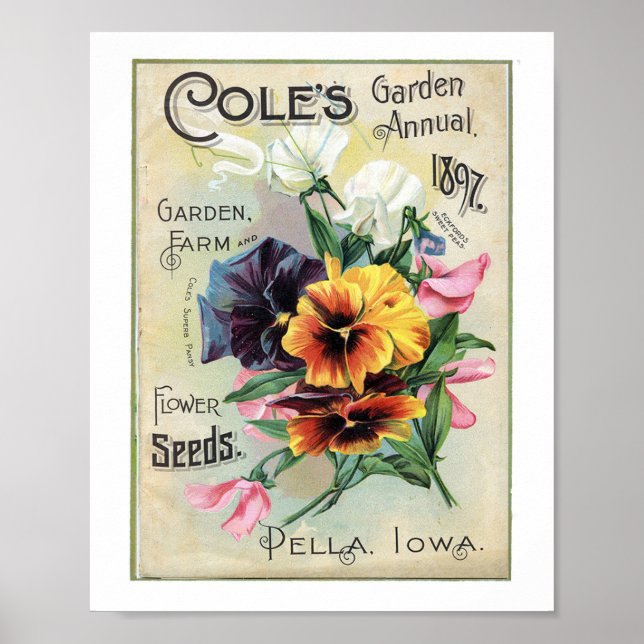 Coles Garden Annual 1897 Poster (Vorne)