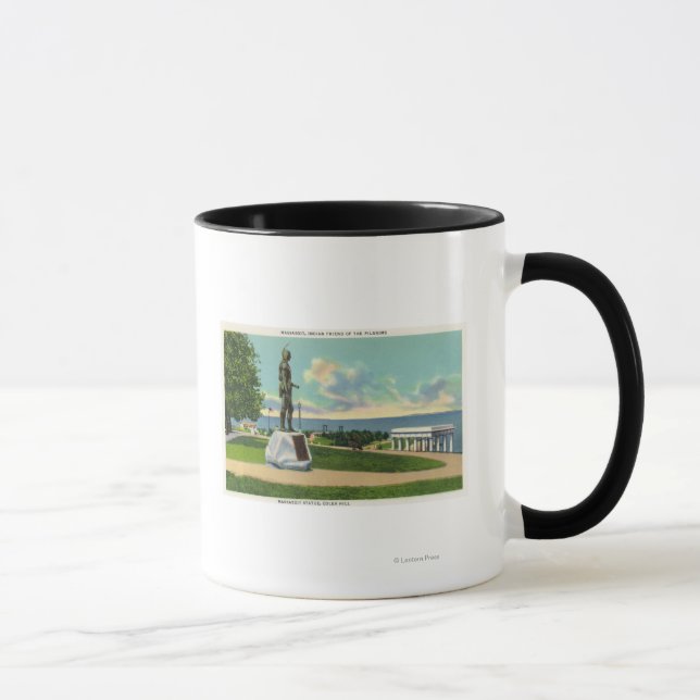 Coles Hill View the Massasoit Statue Tasse (Rechts)
