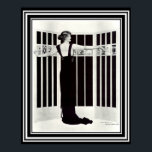 Coles Phillips Art Deco "Picture Screen" 16 x 20 Poster<br><div class="desc">Atemberaubendes Art Deco Schwarz-Weiß-Poster mit dem Titel "Picture Screen" von Coles Phillips 16 x 20</div>