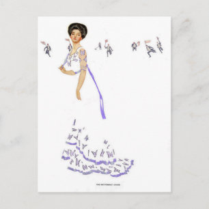 Coles Phillips "Fadeaway Girl" Abbildung "Butte Postkarte