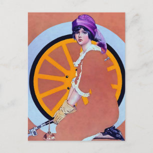 Coles Phillips ‘Fadeaway Girl’ “Das Rad” Postkarte