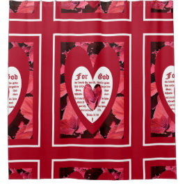 Coleus Close-up with John 3:16 Duschvorhang