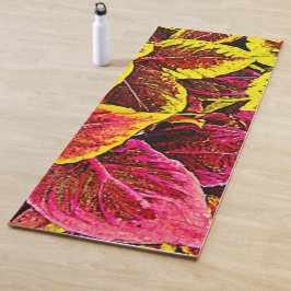 Coleus Leaf Burst Design Yogamatte