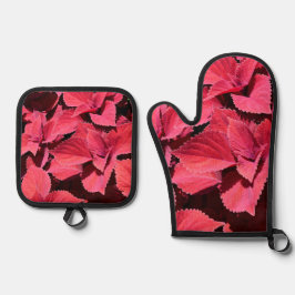 Coleus Nah-up Ofenhandschuh & Topflappen-Set