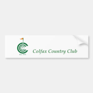 Colfax Countryklub-Autoaufkleber Autoaufkleber