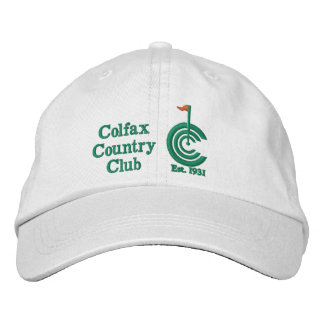 Colfax Countryklub-justierbare Twill-Kappe Bestickte Baseballkappe