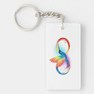 Colibri arc-en-ciel avec symbole Infinity