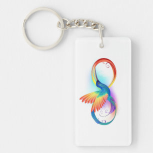 Colibri arc-en-ciel avec symbole Infinity