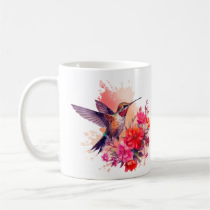 Colibri aux fleurs Café Mug