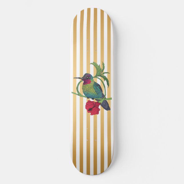 Colibri Gold Streifen Skateboard Deck (Vorderseite)