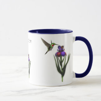 Colibri Iris Flower Mug