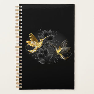Colibri noir et or