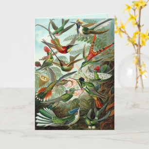 Colibris de l'art personnalisé Carte de vœux