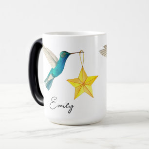 Colibris et étoiles personnalisés Mug à café à deu