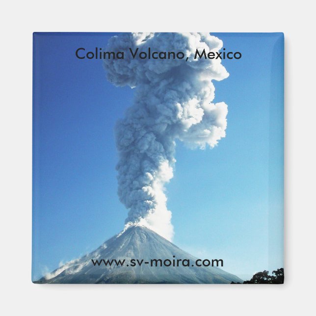 Colima Volcano, Jalisco, Mexiko Magnet (Vorne)