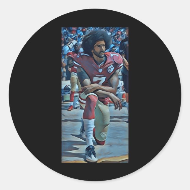 Colin Kaepernick Kneeling Sticker (Vorderseite)