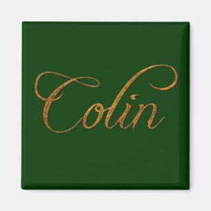 COLIN Name-Eingebrannter Geschenk-Magnet Magnet