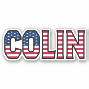 Colin Name Vorname USA Sticker Stickerset