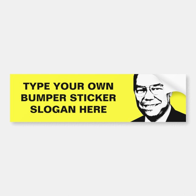 Colin Powell Autoaufkleber (Vorne)