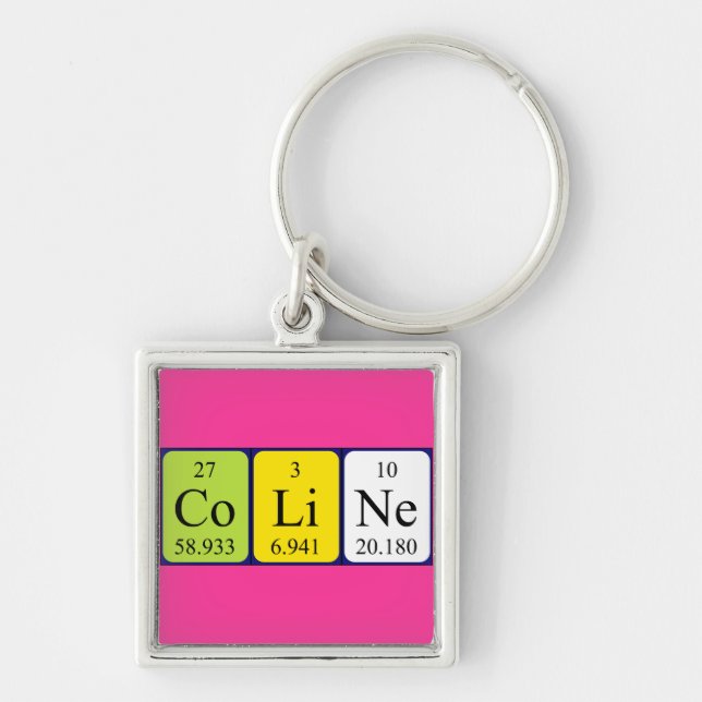 Coline Periodenschlüsselring Schlüsselanhänger (Vorne)