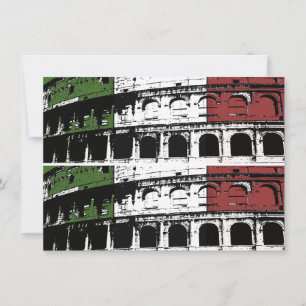 Colisée romaine contemporaine 2x6 Cartes personnal