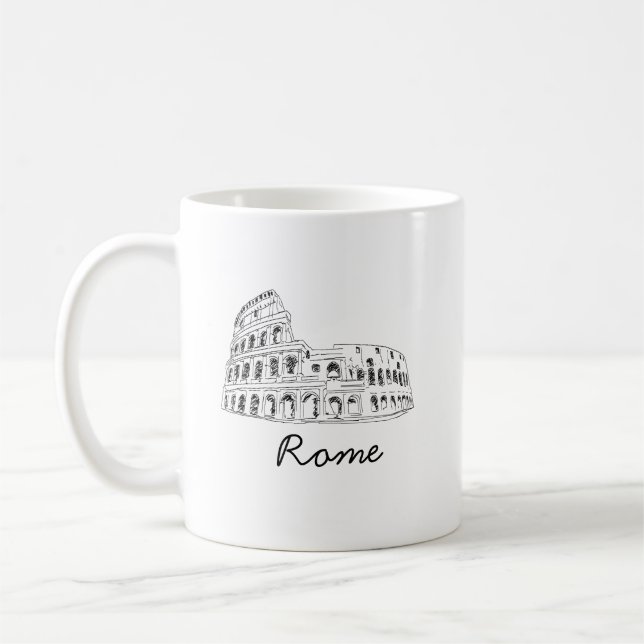 Colisée Rome Italie Café Mug (Gauche)