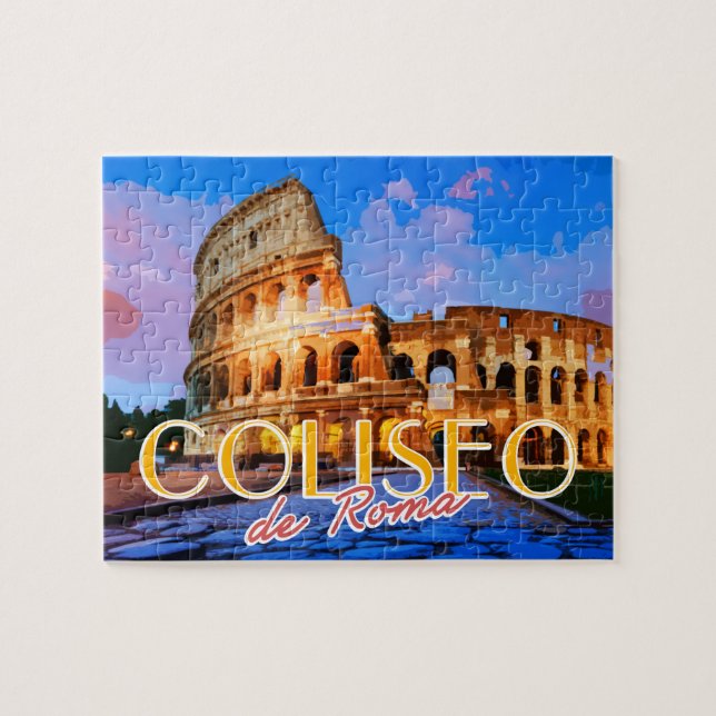 Coliseo de Roma Italien Sommerreise Postkarte (Horizontal)