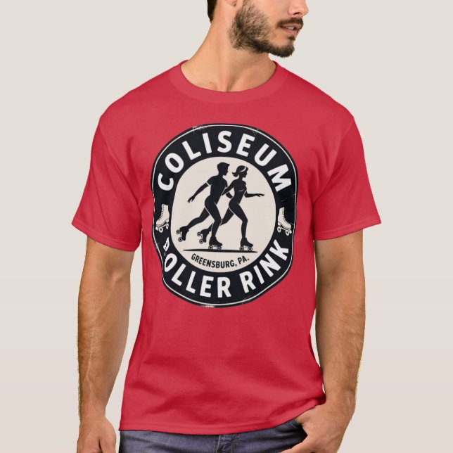 Coliseum Roller Rink - Greensburg, PA T-Shirt (Vorderseite)