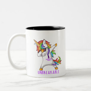 COLITIS ULCEROSA Krieger unzerbrechlich Zweifarbige Tasse