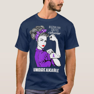 Colitis Warrior Unzerbrechlich Bewusstsein T-Shirt
