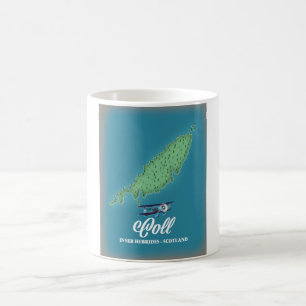 Coll Innere Hebriden Schottland Karte Kaffeetasse