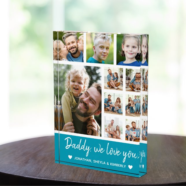 Collage 10 Photos gift for Dad Fotoblock (Von Creator hochgeladen)