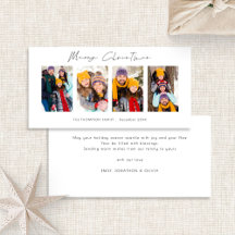 Collage 4 Pictures Foto Streifen Frohe Weihnachten
