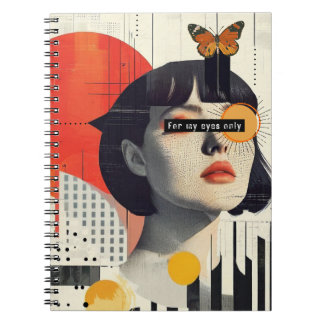 Collage Abstrakt | "Nur für meine Augen"-Notebook Notizblock