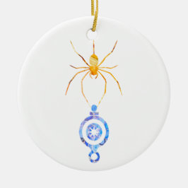 Collage Art Insektenkunst SPIDER mit XMAS ORNAMENT