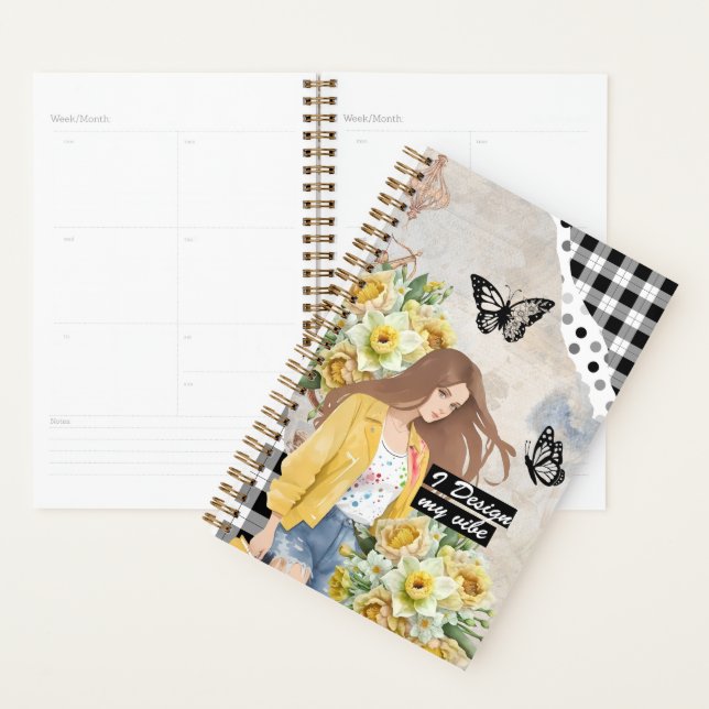 Collage Art March, Daffodil (Devant avec enveloppe)