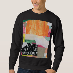 Collage Art, modern bunt abstrakt. Sweatshirt