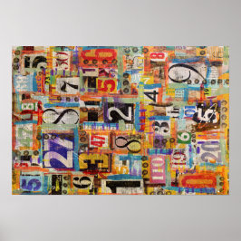 Collage Art Poster oder Decoupage Paper