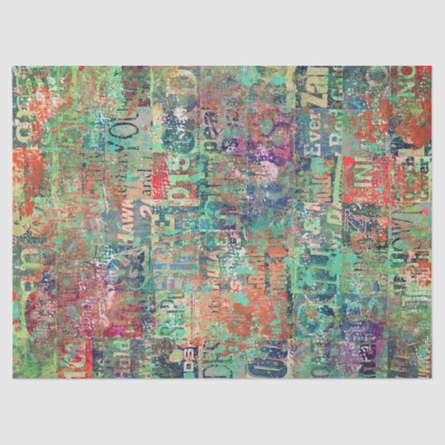 Collage Art Tissue oder Decoupage Paper Seidenpapier (Vorderseite)