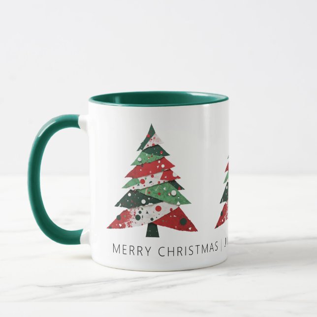 Collage Christmas Tree Tasse (Links)