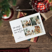 Collage Christmas Vier Fotos | Wunderbarer Urlaub