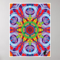 Collage cinétique Folly Poster Kaleidoscope