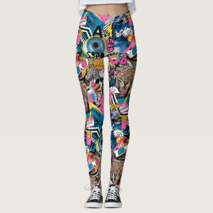 Collage coloré Leggings